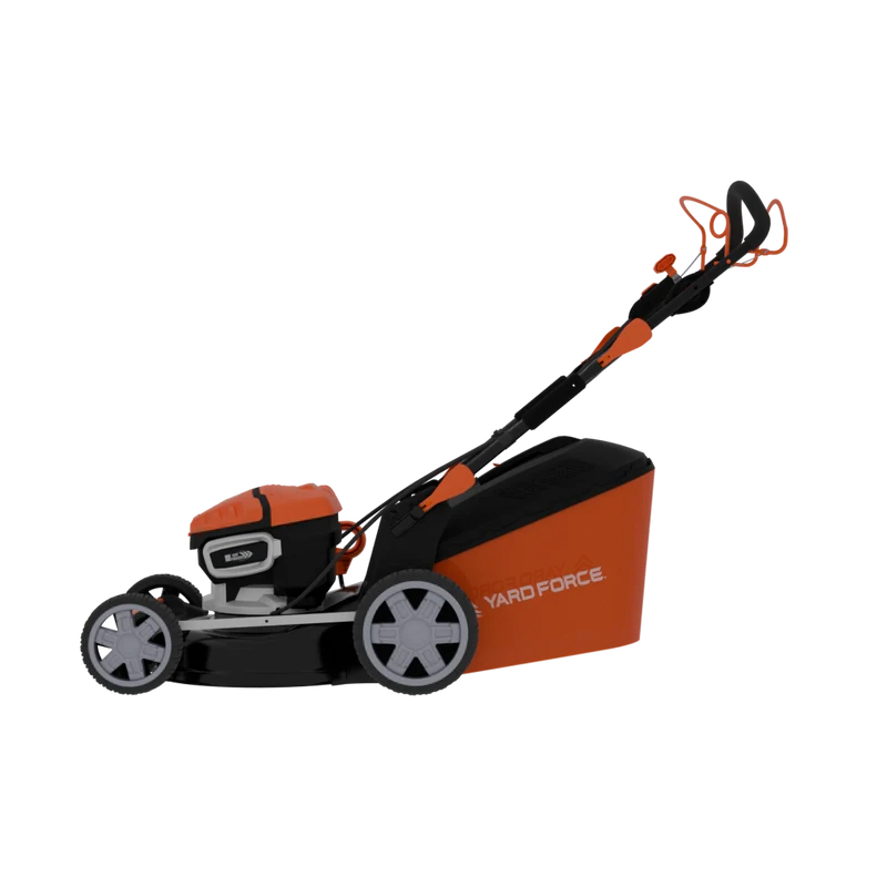 Yard Force 58V LFP-Akku-Rasenmäher LM P46A – Integrierter 8,6 Ah Akku, 196cc Benzin-Power (12,2 Nm), 46 cm Schnittbreite, 2 Std. Laufzeit, extrem sicher & langlebig