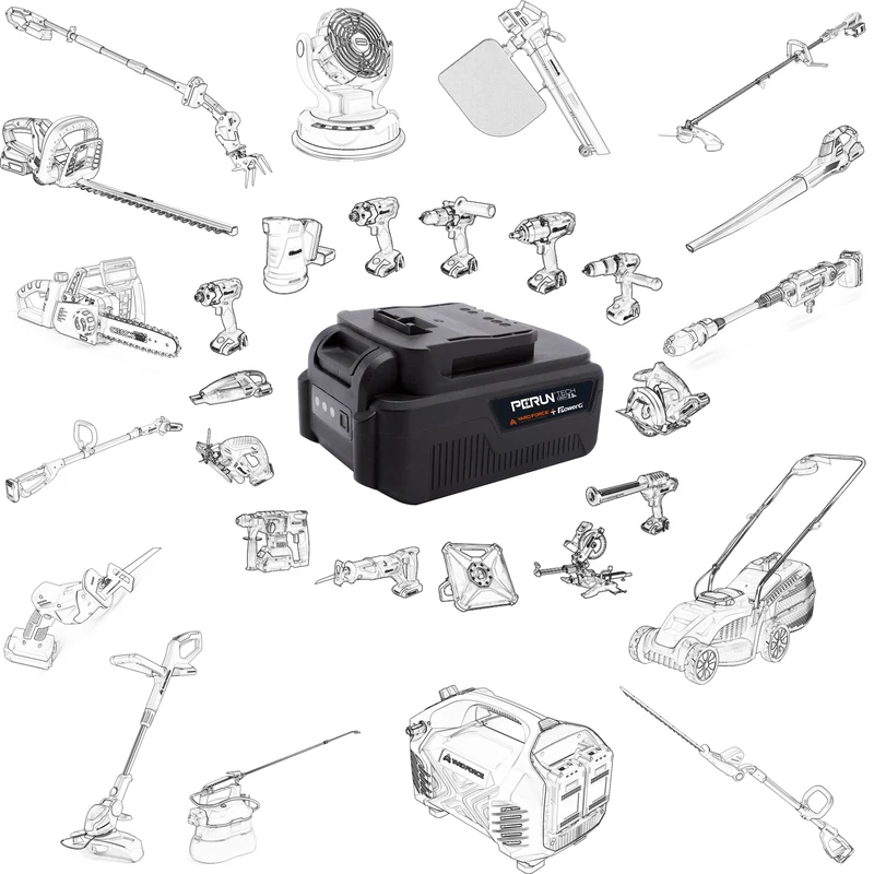 Yard Force 20V 5,0 Ah Lithium-Ionen-Akku AL C50 – Für CR20-Serie, Maximale Laufzeit, Konstante Leistung, Einfaches Wechselsystem