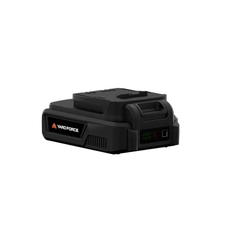 Yard Force 20V 4,0 Ah Lithium-Ionen-Akku AL C40B – Für CR20-Serie, Extra lange Laufzeit, Kompakt & Robust, Einfaches Wechselsystem