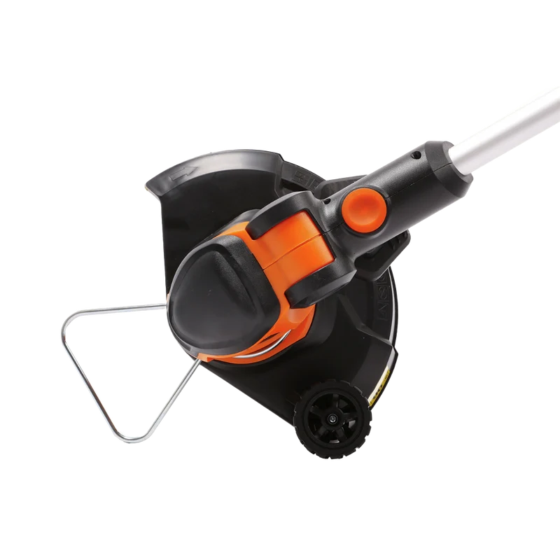 Yard Force 350W Elektro-Rasentrimmer ET U25 – 25 cm Schnittbreite, Teleskopstiel (95-110 cm), Kantenrad, Fußpedal-Winkelverstellung, Pflanzenschutz