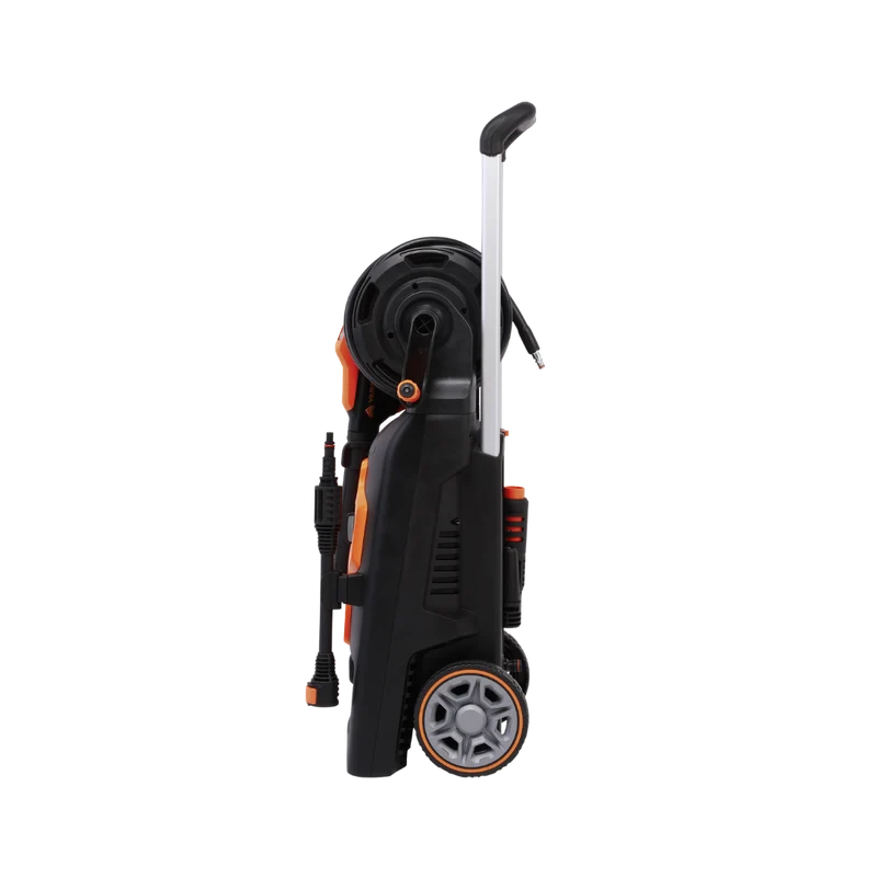 Yard Force 2200W Hochdruckreiniger EW U15E – max. 165 Bar, 450 l/h Fördermenge, Schlauchtrommel mit 6m Schlauch, Teleskopgriff, inkl. Zubehör
