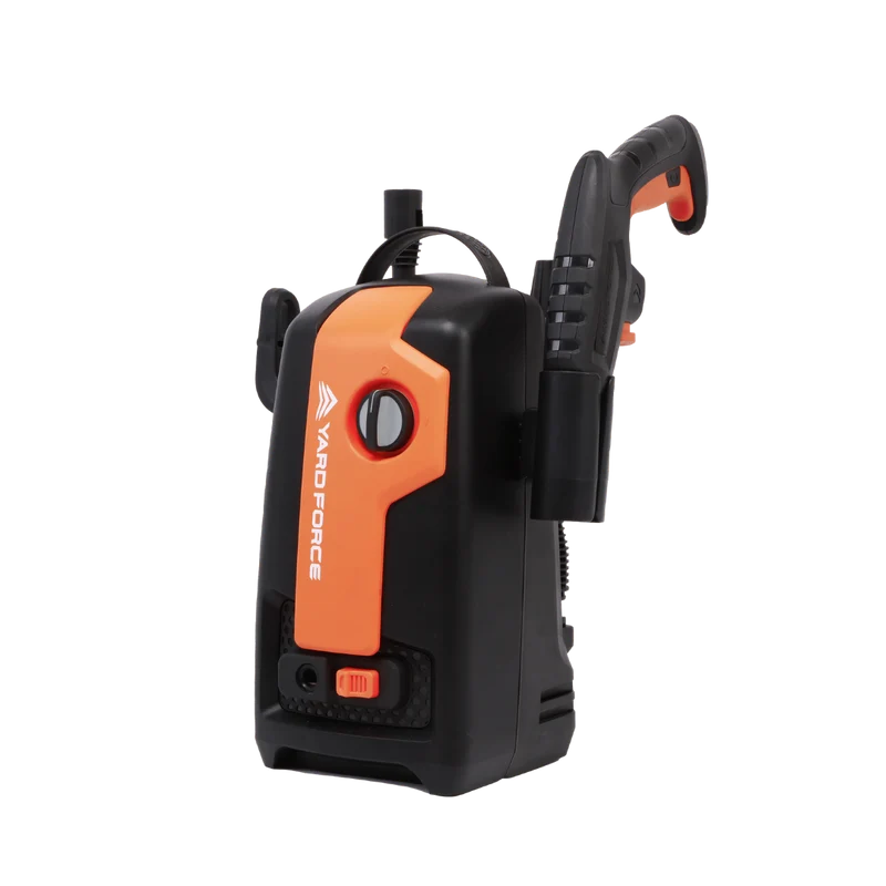 Yard Force 1600W Hochdruckreiniger EW U11E – max. 120 Bar, luftgekühlter Motor, inkl. Schaumsprühflasche & Zubehör, Kompakt & Leicht