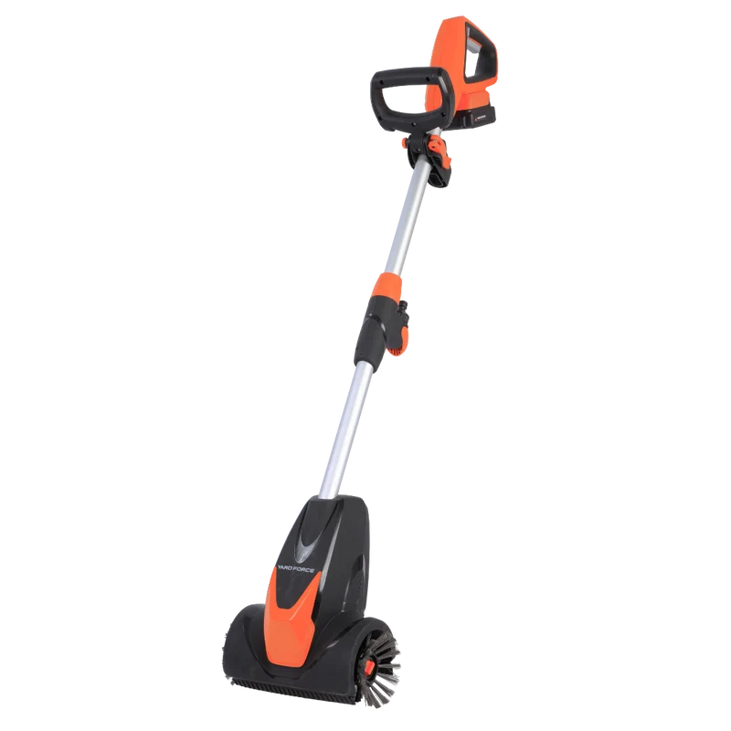 Yard Force 20V Akku-Terrassenreiniger LW CPC2 – 20 cm Arbeitsbreite, inkl. 20V 4,0 Ah Akku & Ladegerät, Wasseranschluss für Nassreinigung, 2 Geschwindigkeitsstufen