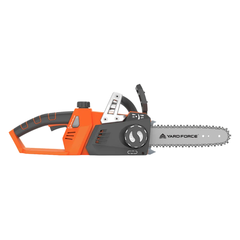 Yard Force 40V (2x20V) Akku-Kettensäge LS C35B – 35 cm Oregon Schwert & Kette, inkl. 2x 20V 2,0 Ah Akkus & Ladegerät, Werkzeuglose Kettenspannung