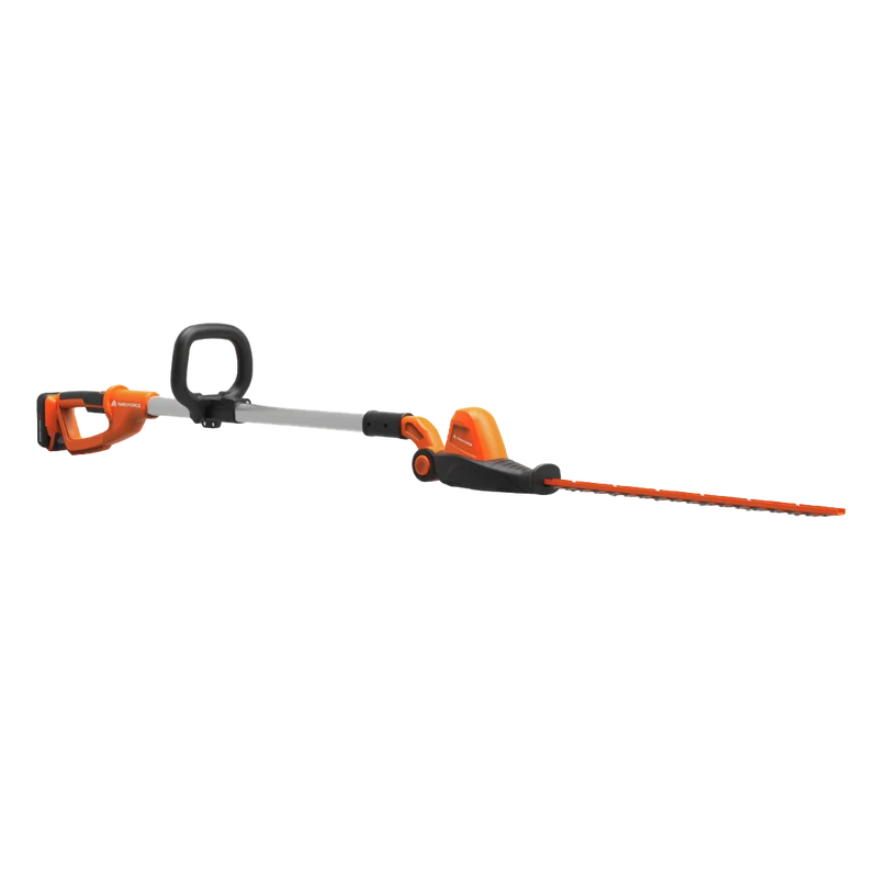 Yard Force 20V Akku-Teleskop-Heckenschere LH C41A – bis 256 cm Reichweite, inkl. 20V 2,0 Ah Akku & Ladegerät, 10-fach verstellbarer Schneidkopf, Diamantschliff-Messer