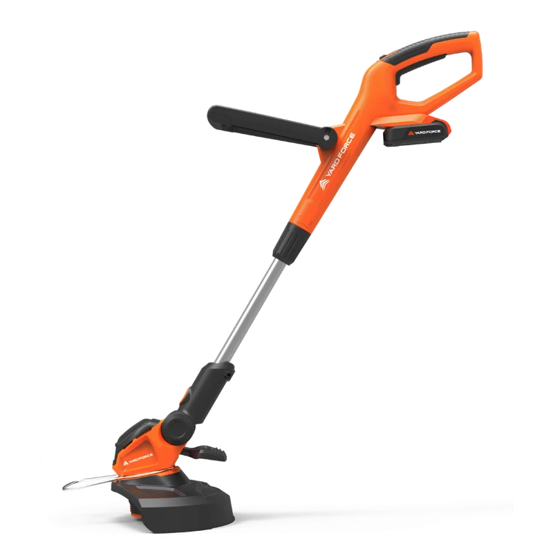 Yard Force 20V Akku-Rasentrimmer LT C25 – 25 cm Schnittbreite, inkl. 20V 2,0 Ah Akku & Ladegerät, Teleskopstiel & verstellbarer Zusatzgriff, Leichtgewicht