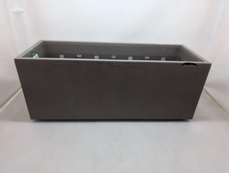 Deroma Pflanzkasten Hochbeet Millennium 39x99,3x37,6cm Sandstone mit 8 Rädern