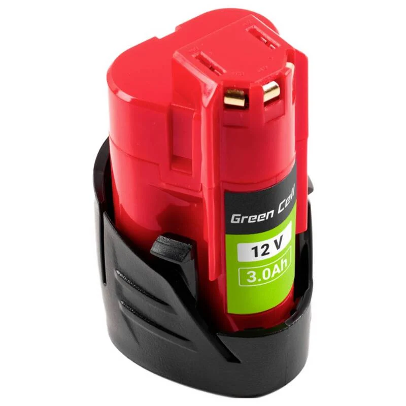 B-Ware Green Cell Werkzeug-Akku B3 4932451388 12V 3Ah Li-Ion für Milwaukee Geräte 180g