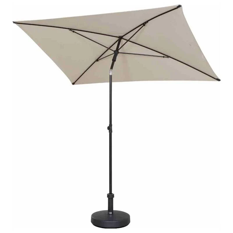 B-Ware Siena Garden City Mittelstockschirm anthrazit/natur 210x140cm UPF 50+