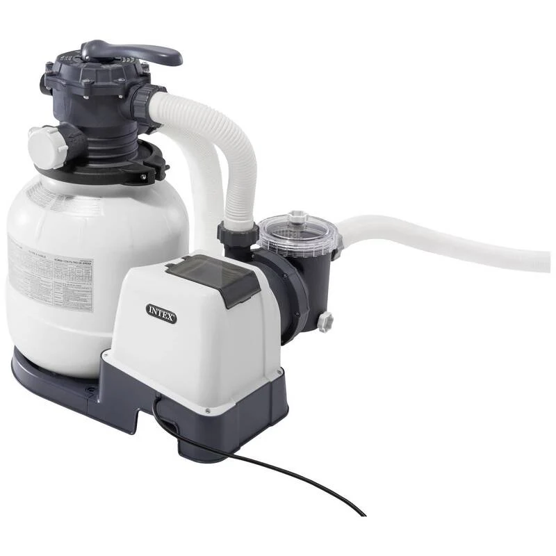 B-Ware Intex Sandfilteranlage SX2100 Poolpumpe Krystal Clear 4,7m³/h weiß effizient