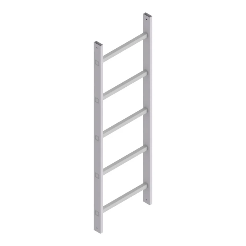B-Ware Hymer Leiterteil 5 Sprossen Aluleiter 1,40m Handlauf stabil leicht 448mm breit