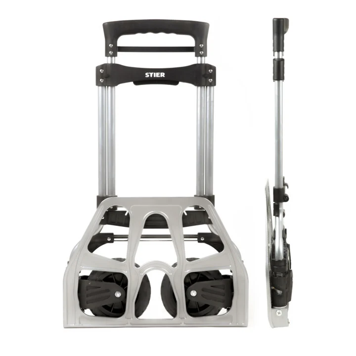 B-Ware STIER Sackkarre klappbar Aluminium Transportwagen 120 kg Tragkraft 6,2 kg leicht