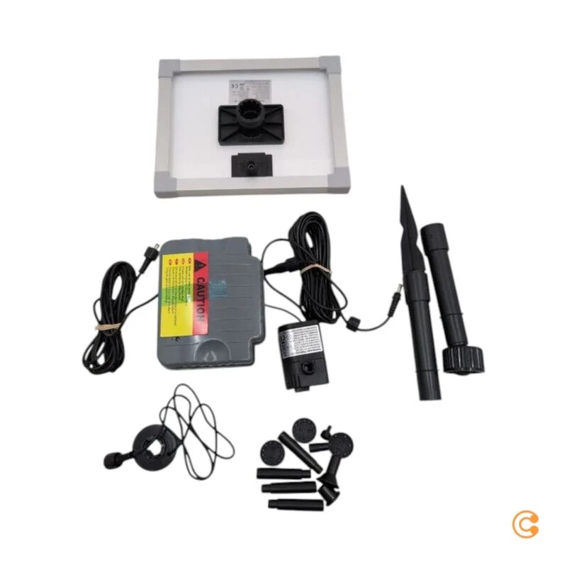 B-Ware Esotec Solar Pumpenset Palermo Teichpumpe Wasserspiel 330L/H Gartenbewässerung