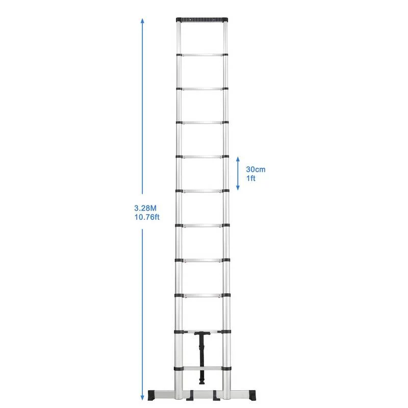 B-Ware Toolcraft Teleskopleiter Aluminiumlegierung 3,93m Arbeitshöhe EN 131 TO-7868814
