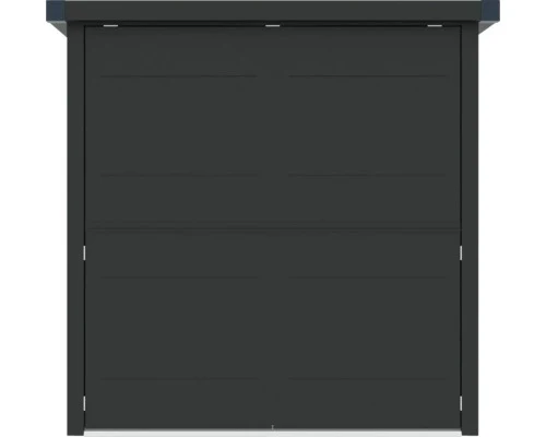 B-Ware Konsta Gartenhaus Geräteschuppen Grillhaus Frontseite 230x113x222cm anthrazit