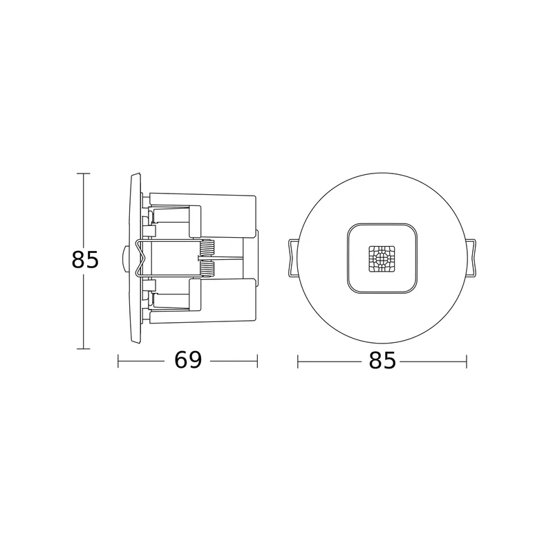 B-Ware Steinel Präsenzmelder Bewegungsmelder IR Micro Office Einbau weiß Bluetooth