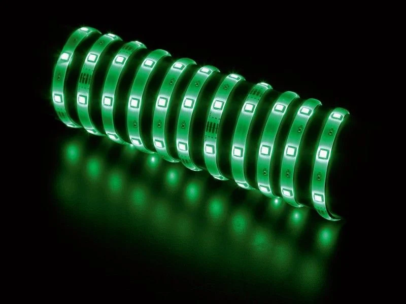 B-Ware LED Flexband RGB 5m mit Fernbedienung selbstklebend zuschneidbar 150 LEDs Lampe