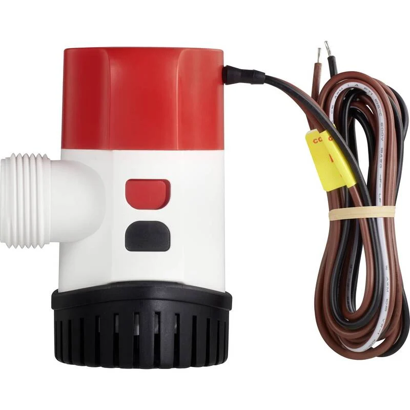 B-Ware Toolcraft Niedervolt-Tauchpumpe 3028l/h 12V DC Wasserpumpe mit Sensor 3m Höhe