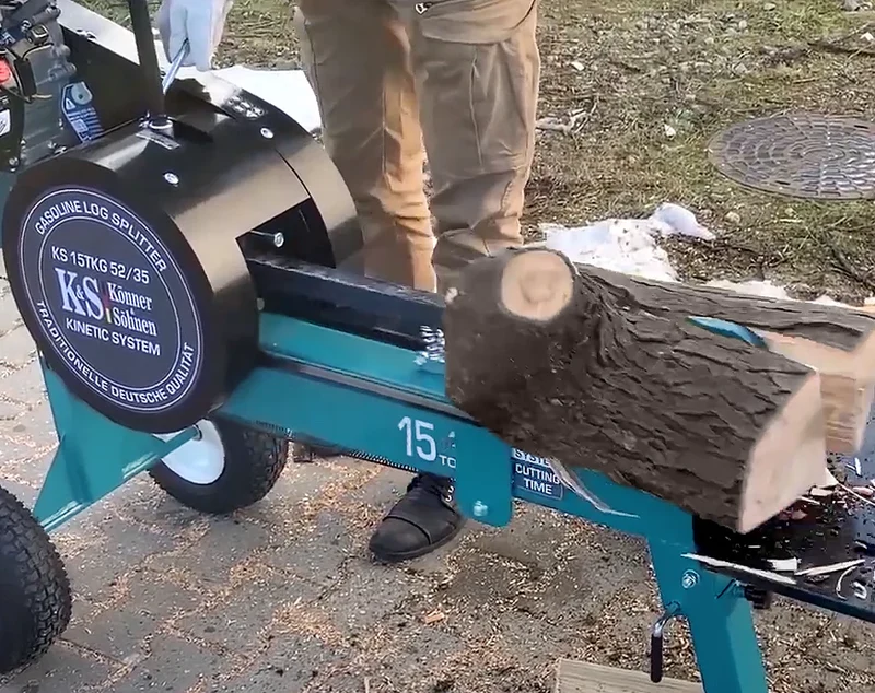 "Könner & Söhnen" Benzin-Holzspalter vom kinetischen Typ KS 15TKG 52/35
