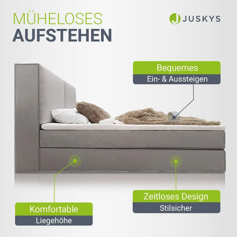 Boxspringbett Detroit - Chenille-Stoff