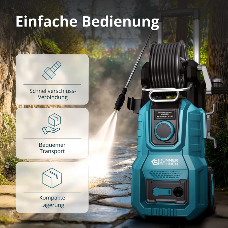 "Könner & Söhnen" Hochdruckreiniger KS PW160V-BL