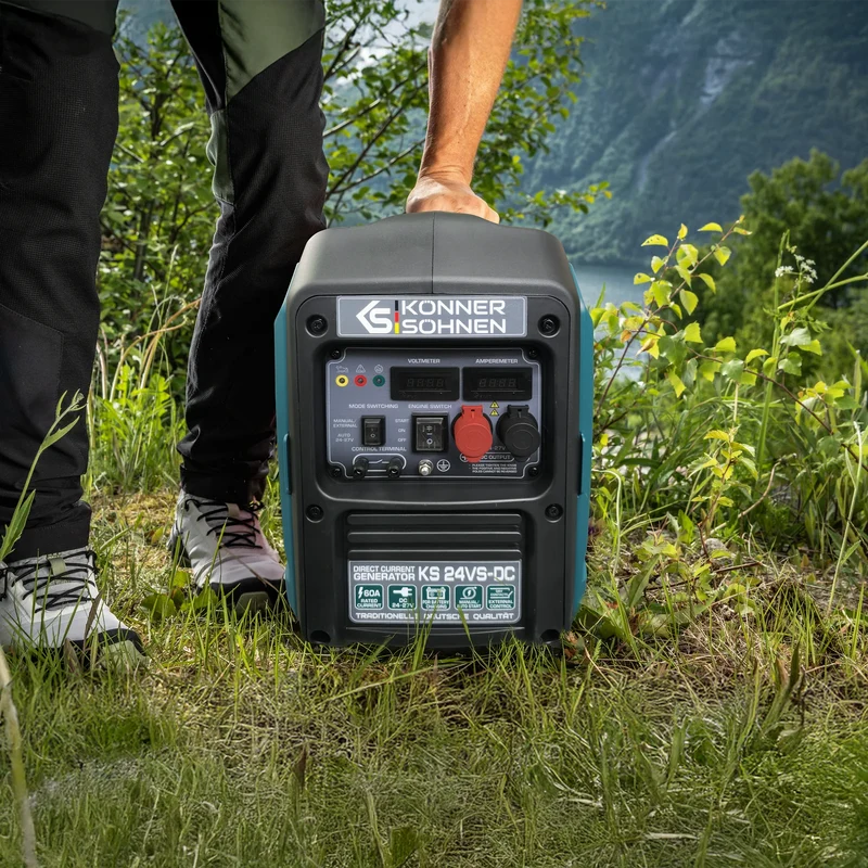 "Könner & Söhnen" Gleichstromgenerator KS 24VS-DC - Benzinmotor - 1.6kW Nennleistung