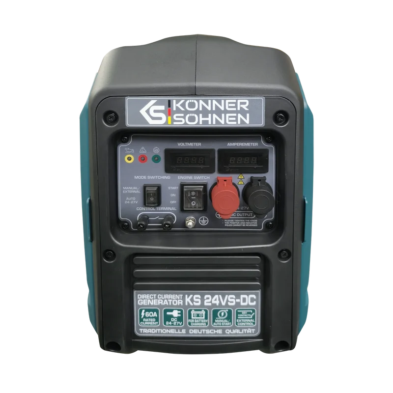 "Könner & Söhnen" Gleichstromgenerator KS 24VS-DC - Benzinmotor - 1.6kW Nennleistung