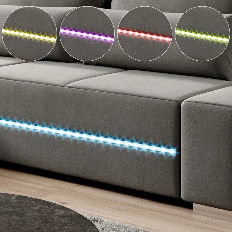 Sofa Davos mit LED