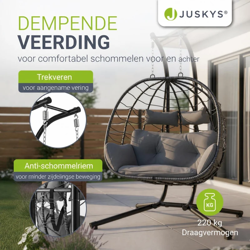Polyrattan Doppelhängesessel Aria