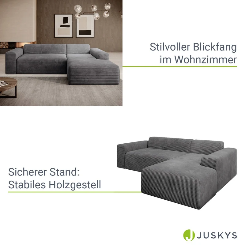 Sofa in L-Form Vals
