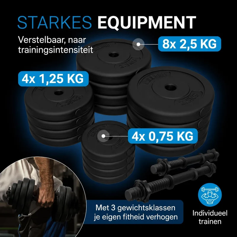 Hantelset 30 kg