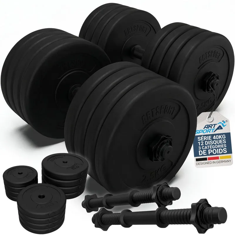 Kurzhantelset 40 kg