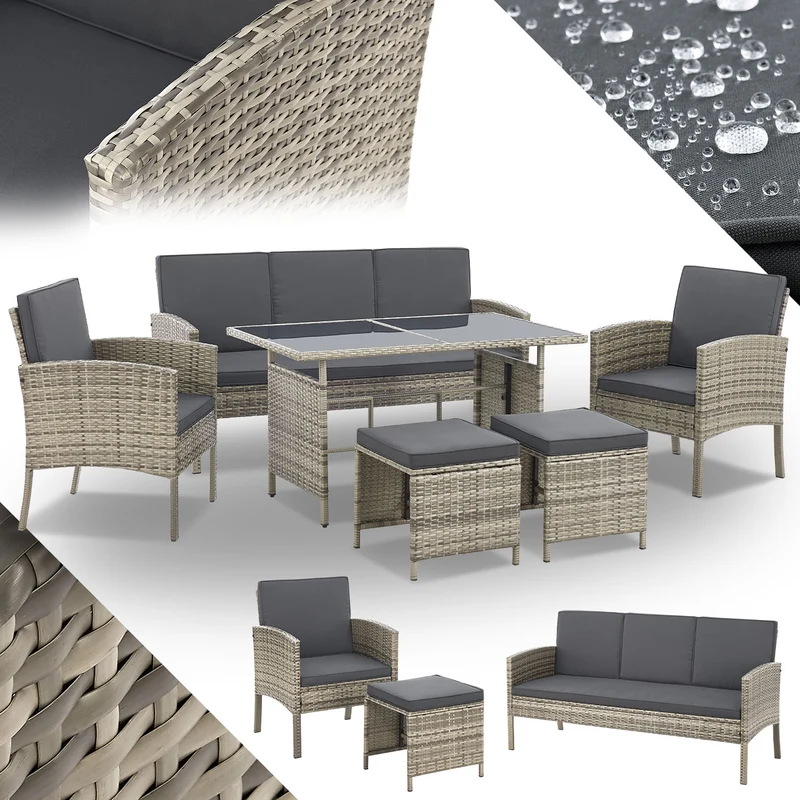 Rattan Sitzgruppe Turin
