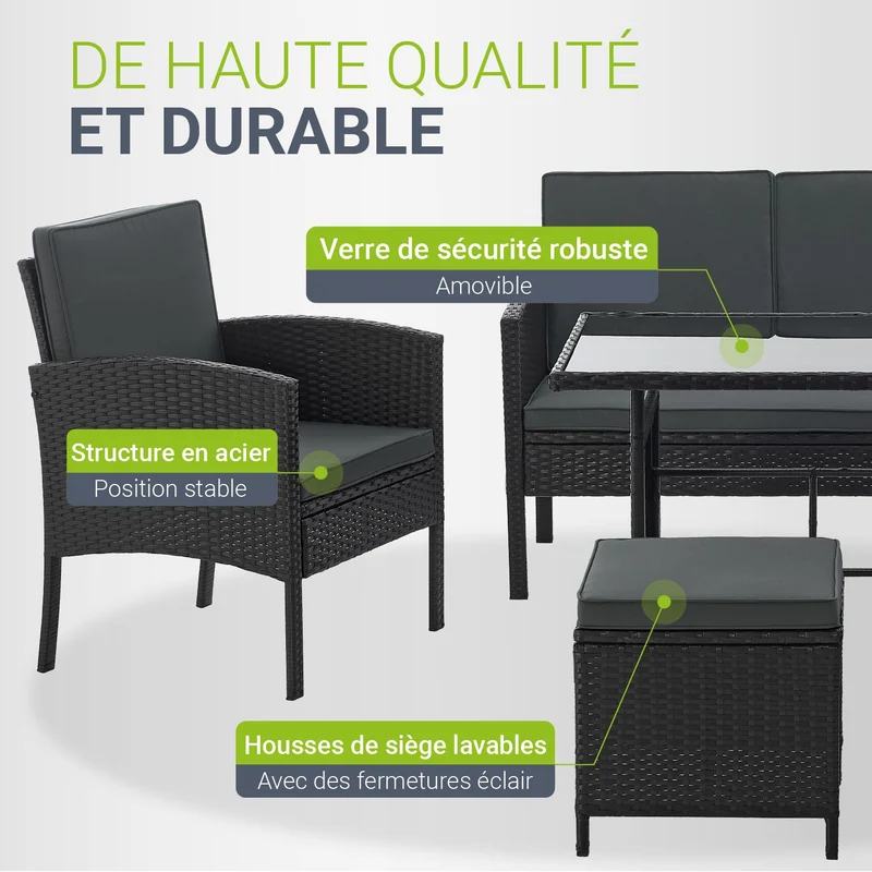 Rattan Sitzgruppe Turin