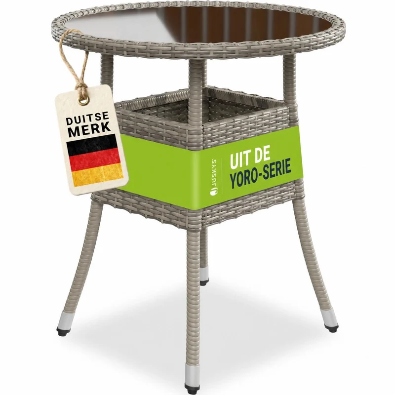 Runder Polyrattan Gartentisch Yoro
