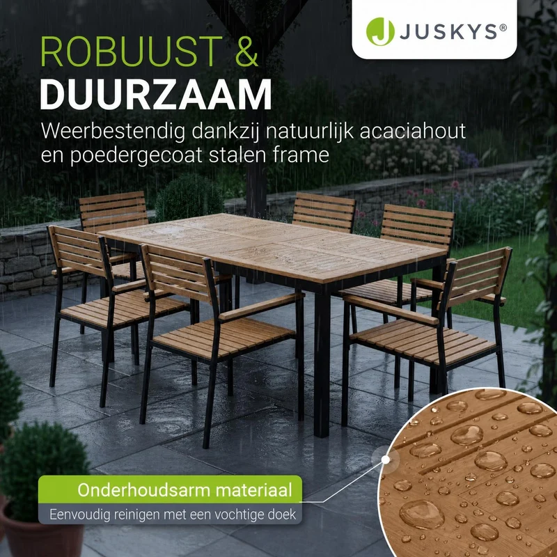 Akazienholz Gartengarnitur Rhodos