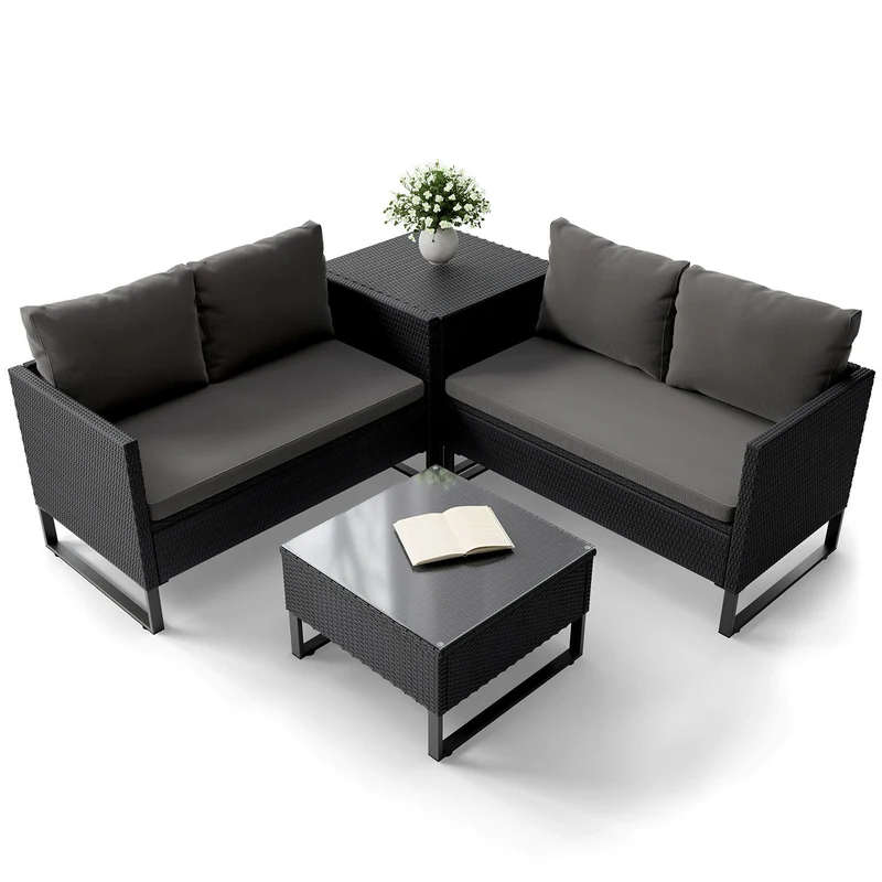 Gartenlounge für 4 Personen Santorini