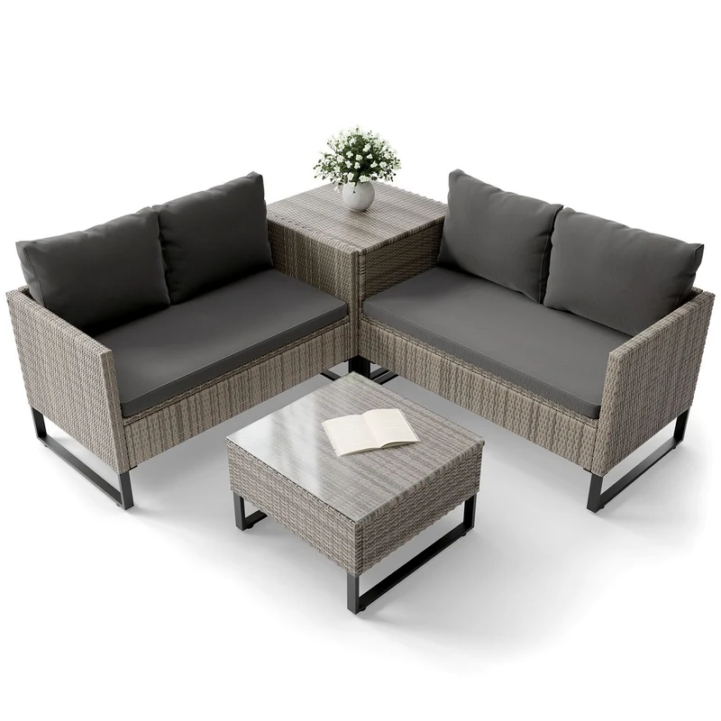Gartenlounge für 4 Personen Santorini
