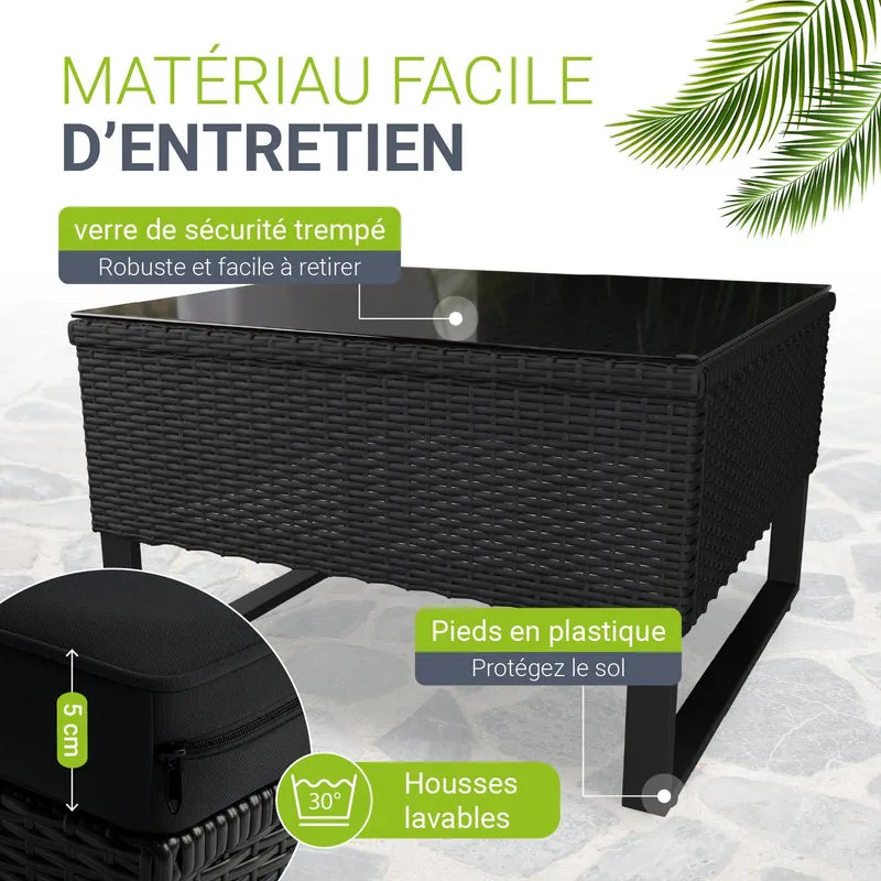 Gartenlounge für 4 Personen Santorini