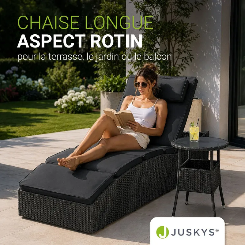 Faltbare Polyrattan Sonnenliege Lamia