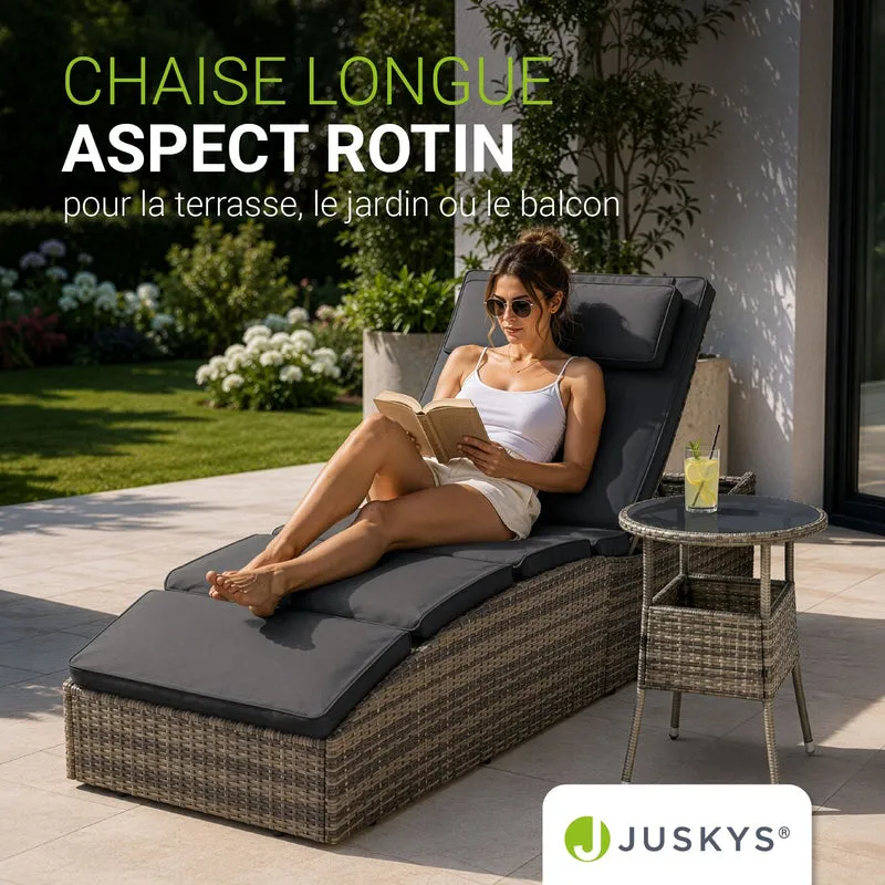 Faltbare Polyrattan Sonnenliege Lamia