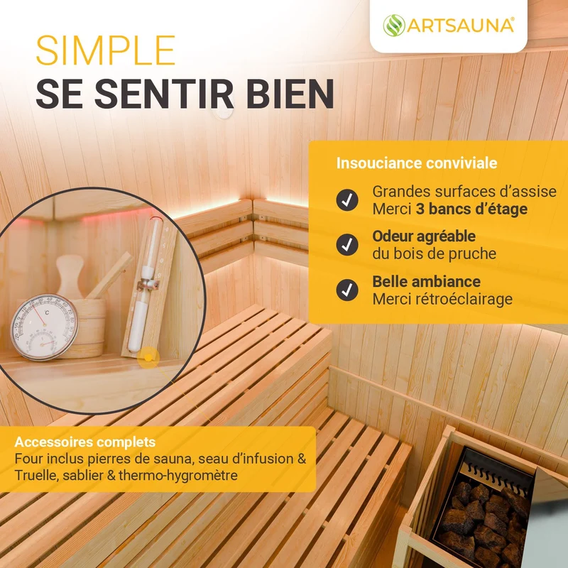 Indoor Sauna Espoo 150 Premium