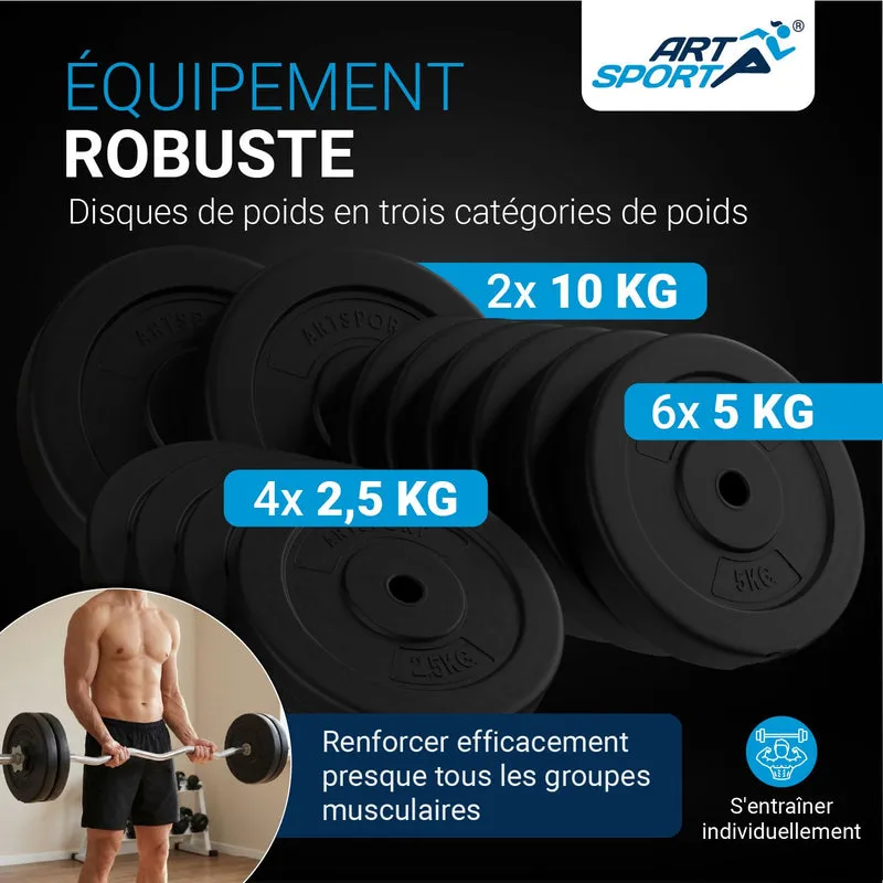 3in1 Hantelset 60kg