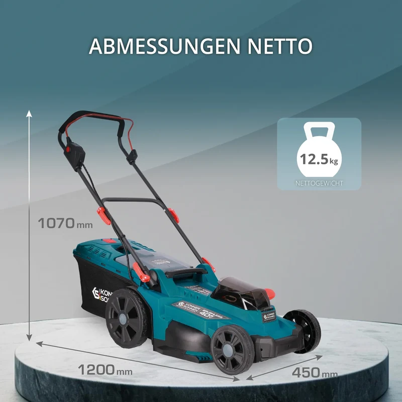 "Könner & Söhnen" Akku-Rasenmäher KS 43LM-40V