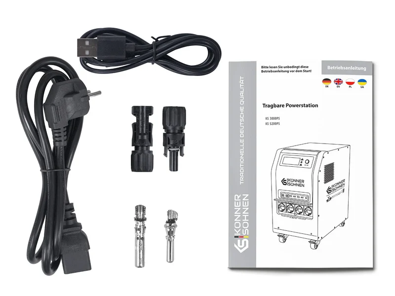 "Könner & Söhnen" Tragbare Powerstation KS 3000PS - 3200Wh
