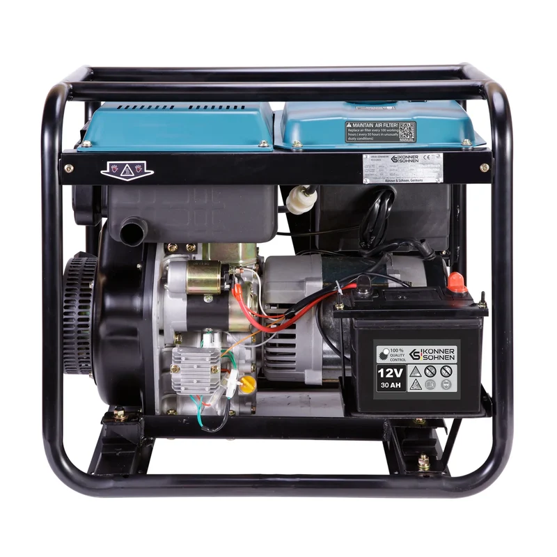 "Könner & Söhnen" Generator KS 6100HDE (EURO V) - 5kW Nennleistung - Dieselmotor - 230V