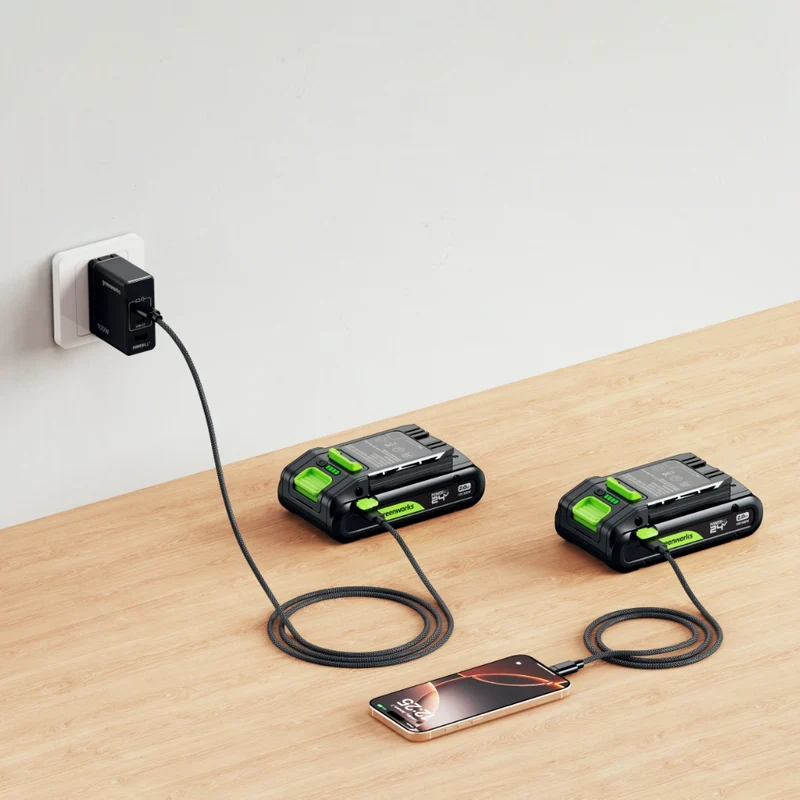 POWERALL 24V Starter Kit 4Ah USB-C Akku + 65W Ladegerät