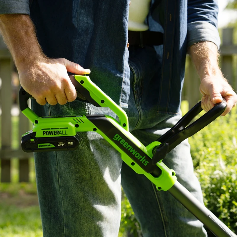 POWERALL 24V Rasentrimmer 30cm + Heckenschere 61cm Set