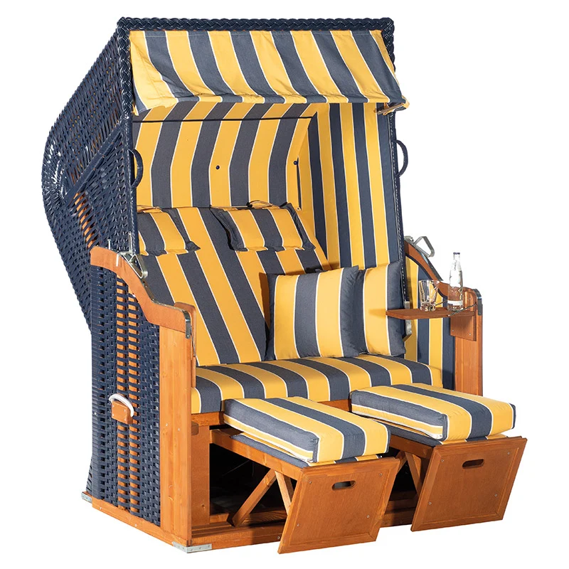 Strandkorb Rustikal 250 PLUS blau 1244