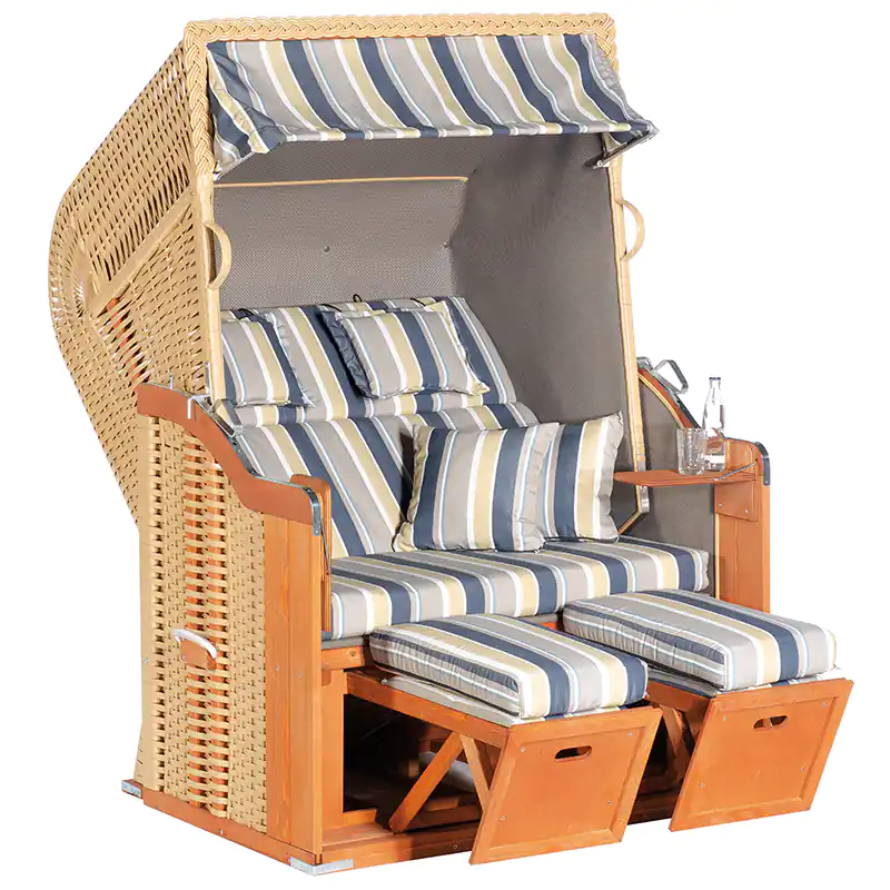 Strandkorb Rustikal 255 PLUS beige 1236 / taupe